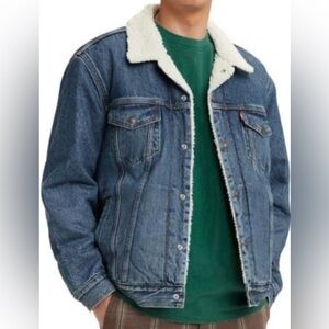 Levi's Vintage Classic Blue Denim Jacket with Cream Lining
